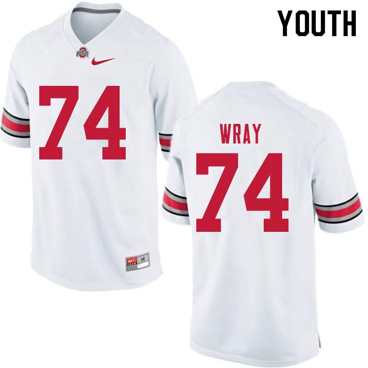Max Wray Ohio State Buckeyes Youth NCAA #74 Nike White College Stitched Football Jersey QZY8256RA